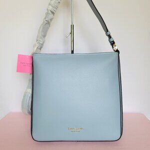 KATE SPADE Hudson Pebbled Leather Large Hobo Bag- Ocean Beach color 🎈$198.